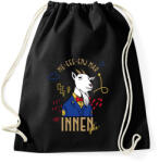 printfashion Me-eee-enj innen pls - Sportzsák, Tornazsák - Fekete (11619644)
