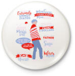 printfashion BTS Suga - Kitűző, hűtőmágnes - Fehér (3082551)