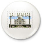 printfashion Taj Mahal - Kitűző, hűtőmágnes - Fehér (7424969)