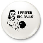 printfashion Nagy golyók - Kitűző, hűtőmágnes - Fehér (3077765)