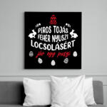 printfashion Jár egy puszi - Vászonkép - Fekete (13083787)