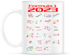 printfashion Formula 1 2023 - Bögre - Fehér (11759589)