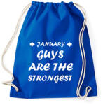 printfashion Januári férfiak a legerősebbek - Sportzsák, Tornazsák - Bright royal (1367276)