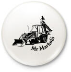 printfashion mr markoló - Kitűző, hűtőmágnes - Fehér (3083292)