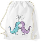 printfashion Dínó ölelés - Sportzsák, Tornazsák - Fehér (11679147)