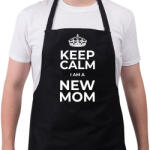 printfashion NEW MOM - Kötény - Fekete (10932437)