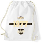 printfashion born-in-1977-cream-choco - Sportzsák, Tornazsák - Fehér (629002)