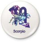 printfashion Scorpio színes - Kitűző, hűtőmágnes - Fehér (6273771)