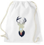printfashion Szarvas absztrakt - Sportzsák, Tornazsák - Fehér (5236062)