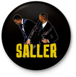 printfashion Saller - Kitűző, hűtőmágnes - Fekete (6560001)