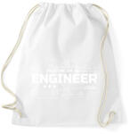 printfashion Trust me I'm an engineer - Sportzsák, Tornazsák - Fehér (13650167)