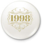printfashion 1998 - Kitűző, hűtőmágnes - Fehér (4462052)