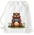 printfashion gamer bober - Sportzsák, Tornazsák - Fehér (15628113)