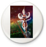 printfashion DonQuijote - Kitűző, hűtőmágnes - Fehér (3075908)