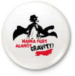 printfashion Bungo Stray Dogs Wanna fight against gravity? - Kitűző, hűtőmágnes - Fehér (16545676)