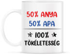 printfashion 100% tökéletesség - Bögre - Fehér (7275481)