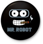printfashion Mr. Robot - Kitűző, hűtőmágnes - Fekete (3099611)