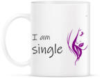 printfashion I am single - Bögre - Fehér (12695110)