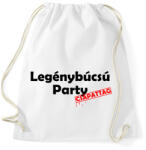 printfashion Legénybúcsú Csapattag - Sportzsák, Tornazsák - Fehér (5174717)