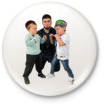 printfashion Hasbulla MMA - Kitűző, hűtőmágnes - Fehér (5029907)