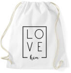 printfashion LOVE him páros 1 - Sportzsák, Tornazsák - Fehér (6075605)