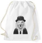 printfashion Sir lion - Sportzsák, Tornazsák - Fehér (246489)