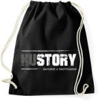 printfashion HUstory (white) - Sportzsák, Tornazsák - Fekete (7416640)
