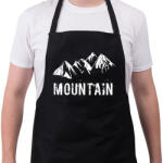 printfashion Mountain - Kötény - Fekete (4938876)