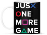 printfashion Just One More Game - Bögre - Fekete (4291295)
