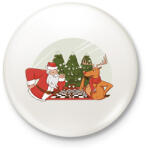 printfashion Télapó sakkozik - Kitűző, hűtőmágnes - Fehér (10154878)