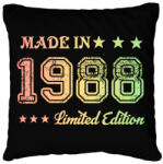 printfashion 1988 - Párnahuzat, Díszpárnahuzat - Fekete (6171592)