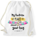 printfashion Legjobb a karjaidban - Sportzsák, Tornazsák - Fehér (6019168)