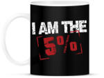 printfashion I am the 5% - Bögre - Fekete (14940143)