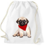 printfashion Mopsz póló - Sportzsák, Tornazsák - Fehér (1012024)