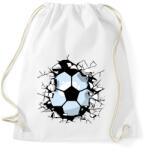 printfashion Focilabda a falban - Sportzsák, Tornazsák - Fehér (12652747)