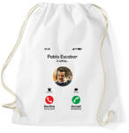 printfashion Escobar calling - Sportzsák, Tornazsák - Fehér (12587729)