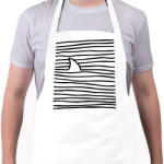 printfashion Cápa közeleg - Kötény - Fehér (13557116)