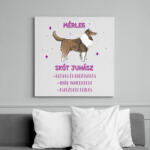 printfashion Mérleg - Skót juhász - Vászonkép - Fehér (13348890)