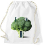 printfashion Brokkoli ház - Sportzsák, Tornazsák - Fehér (6105259)