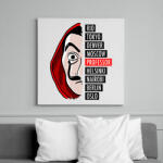 printfashion A nagy pénzrablás - La casa de papel - Vászonkép - Fehér (6631839)