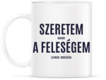 printfashion Szeretem amikor a feleségem elenged horgászni - Bögre - Fehér (2201903)