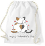 printfashion Valentin napi cicák - Sportzsák, Tornazsák - Fehér (11878323)