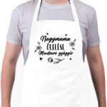 printfashion Nagymama ölelése - Fekete - Kötény - Fehér (7064095)