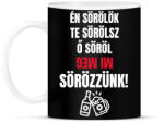 printfashion SÖRÖZZÜNK! - Bögre - Fekete (11440636)