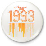 printfashion 1993 - Kitűző, hűtőmágnes - Fehér (12422859)