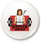 printfashion Stronger things - Kitűző, hűtőmágnes - Fehér (3082208)