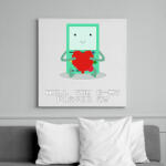 printfashion Leszel a játszótársam? - Vászonkép - Fehér (6625103)