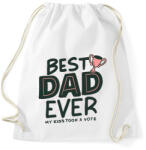 printfashion Best Dad Ever - Sportzsák, Tornazsák - Fehér (5072731)