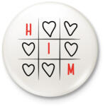 printfashion Amőba - Him - Kitűző, hűtőmágnes - Fehér (15599521)