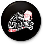 printfashion Szemét Mikulás - Kitűző, hűtőmágnes - Fekete (3090776)